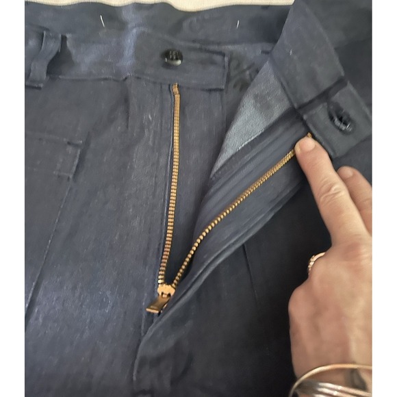 Vintage 80s Dungarees US Navy Issued Sailor Flared Jeans 31 x 34 1986 - Picture 7 of 9